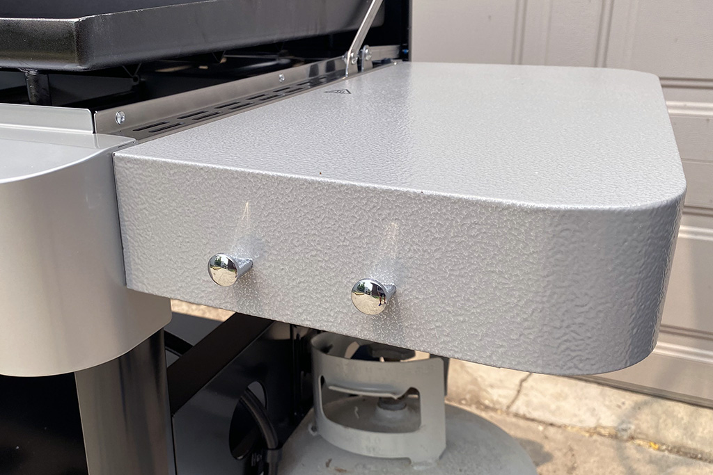 Weber Griddle side panel and utensil storage